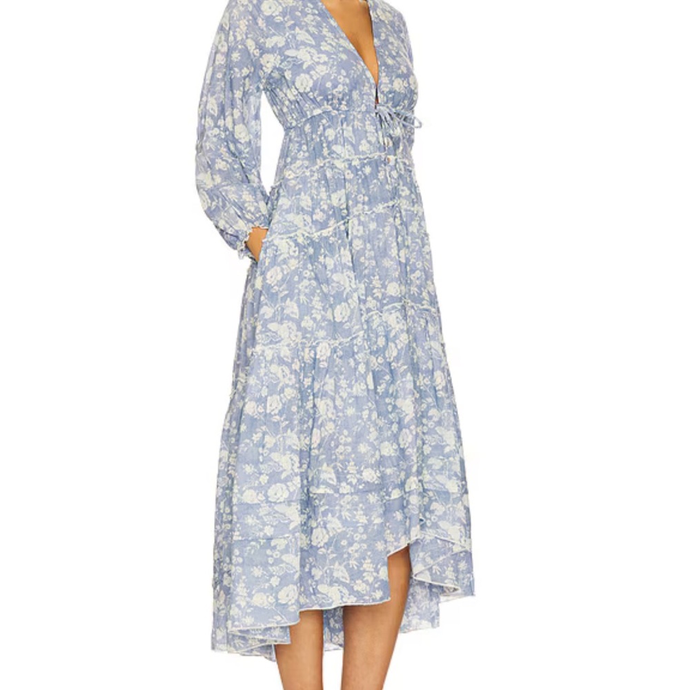 Free People Pappiet Midi Dress Size Medium - Picture 2 of 9